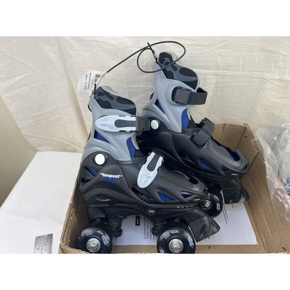 VFX Tempest Roller Skates Adjustable Size Youth 10-13 Blue New In Box - Picture 4 of 7
